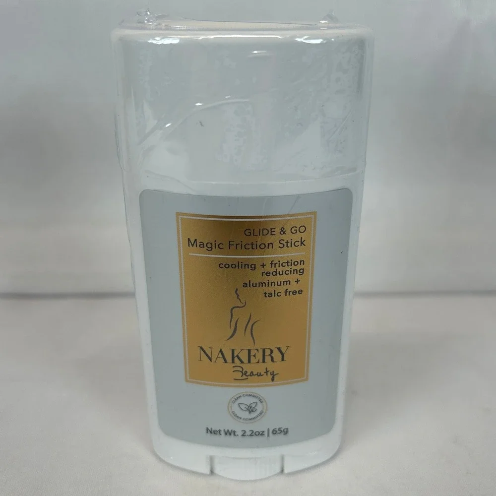Nakery Beauty Glide & Go Magic Friction Stick 2.2oz 2-Pack Aluminum Talc Free